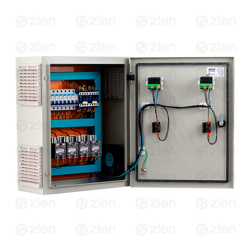 PAINEL DE COMANDO INDUSTRIAL COM CONTROLADOR DE TEMPERATURA DIGITAL MIROPROCESSADO PID - 2 ZONAS